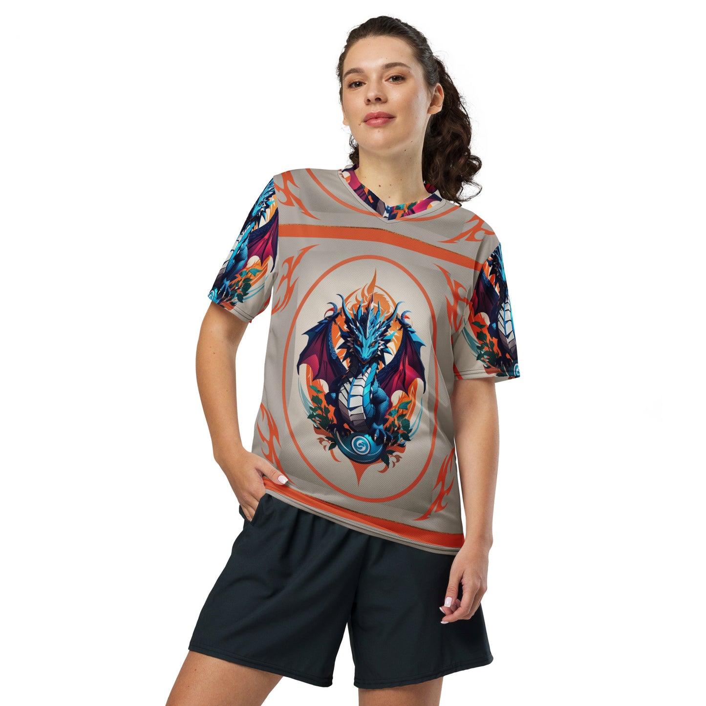 Camiseta esportiva unissex reciclada