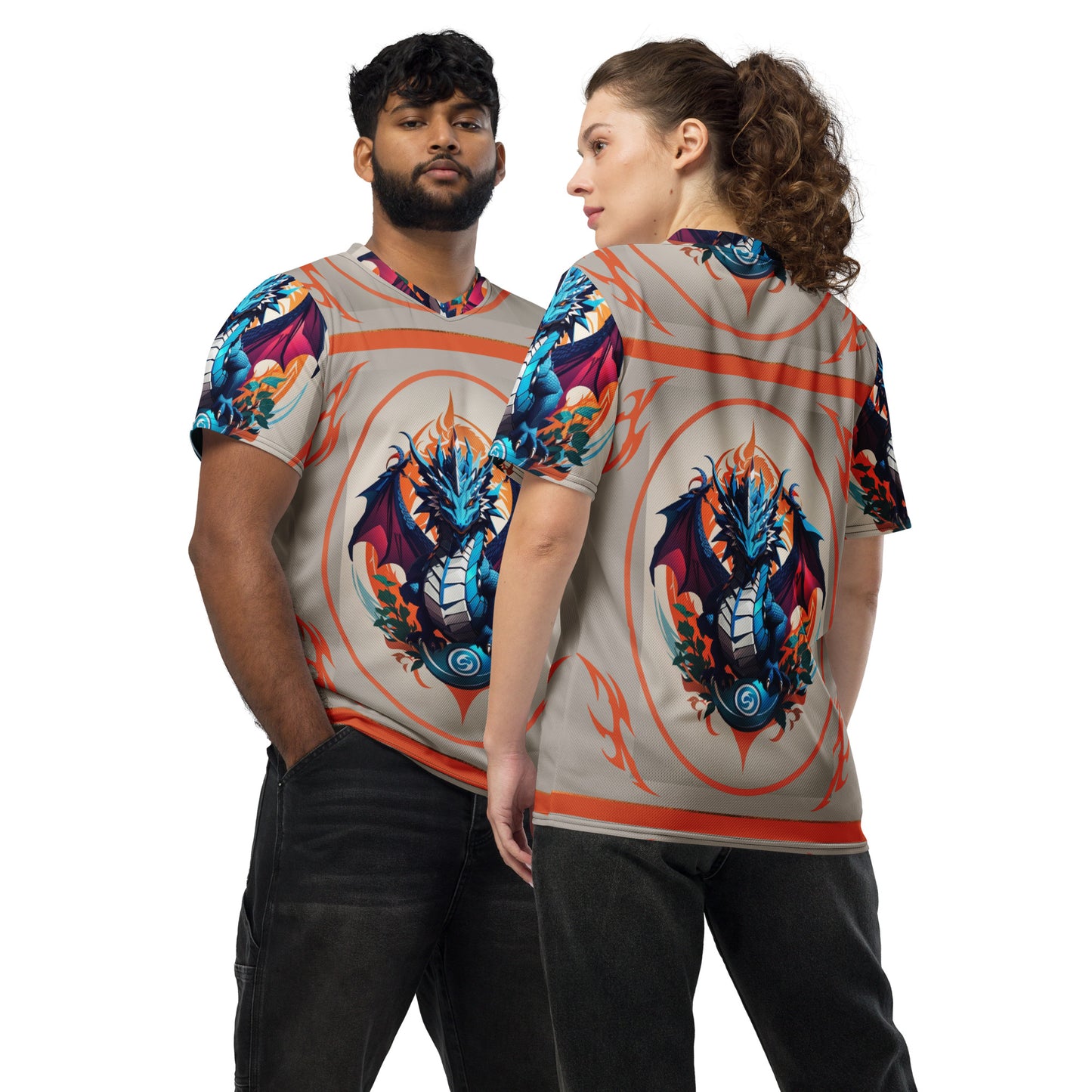 Camiseta esportiva unissex reciclada