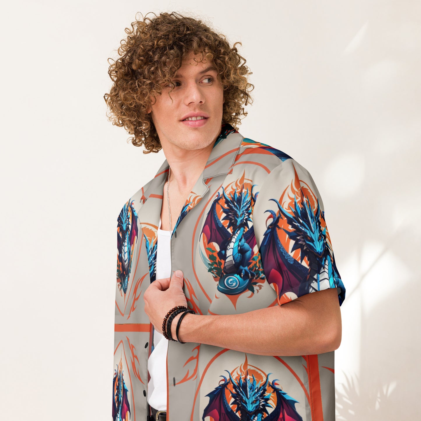 Camisa de botão unissex