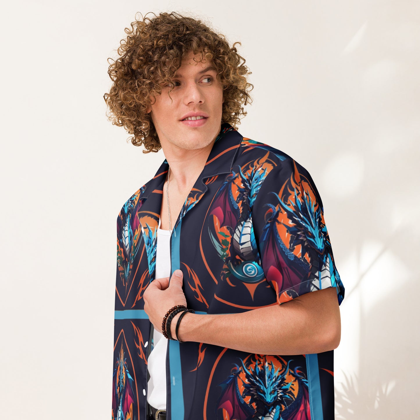 Camisa de botão unissex