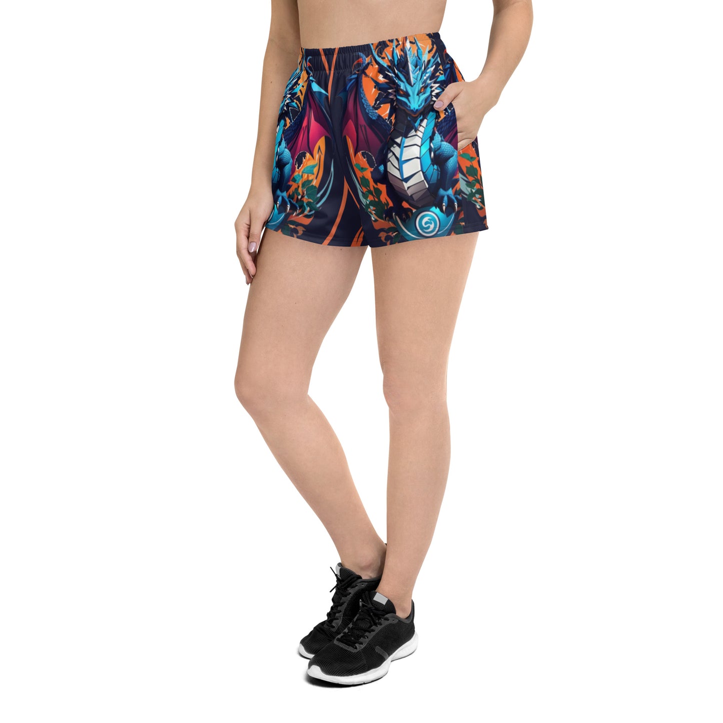 Short esportivo de tecido reciclado feminino