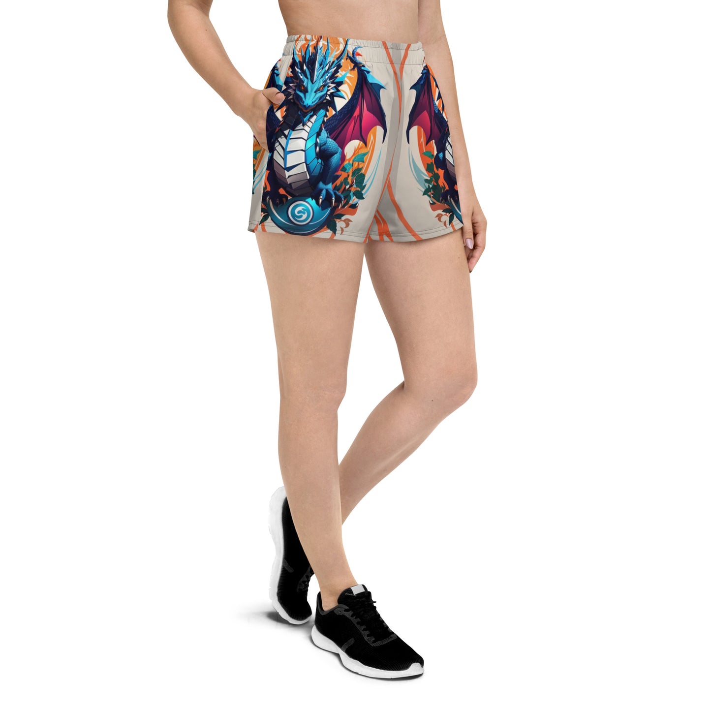 Short esportivo de tecido reciclado feminino