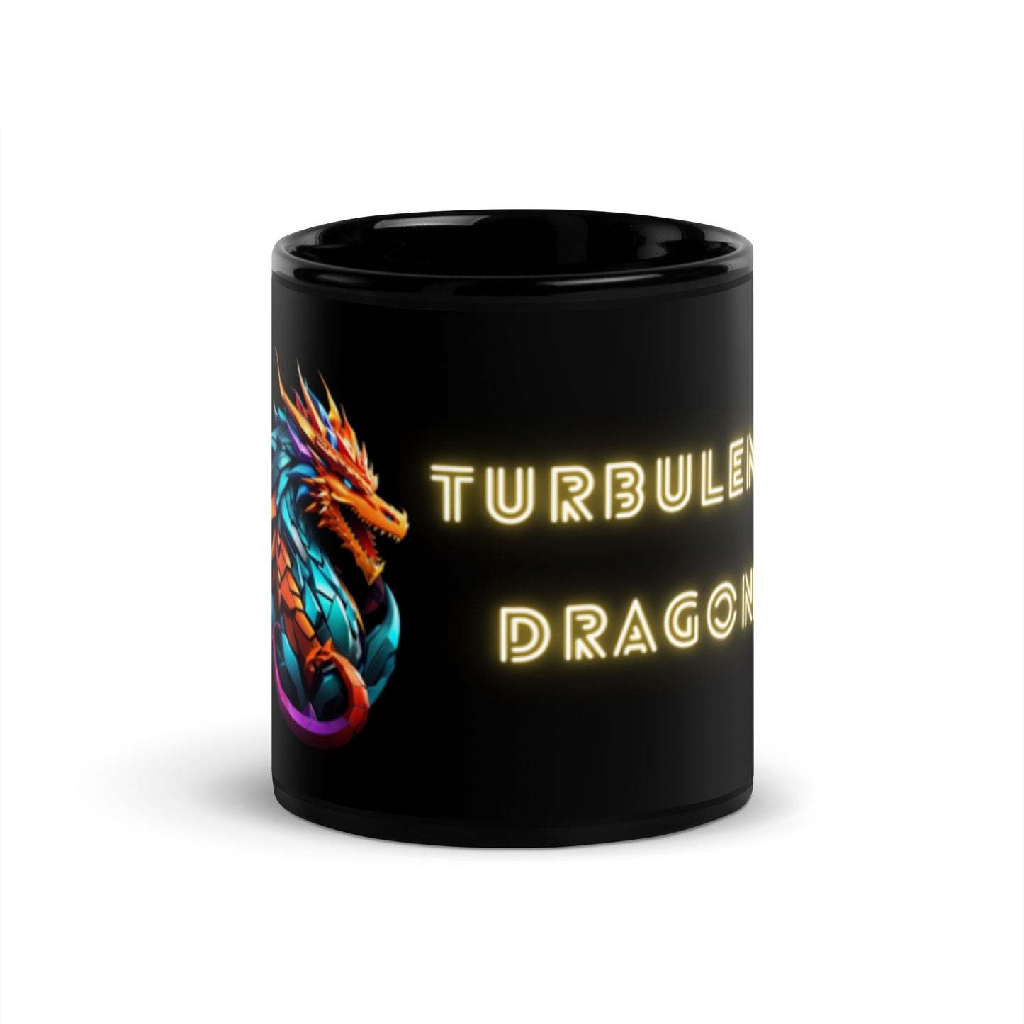 Caneca brilhante preta