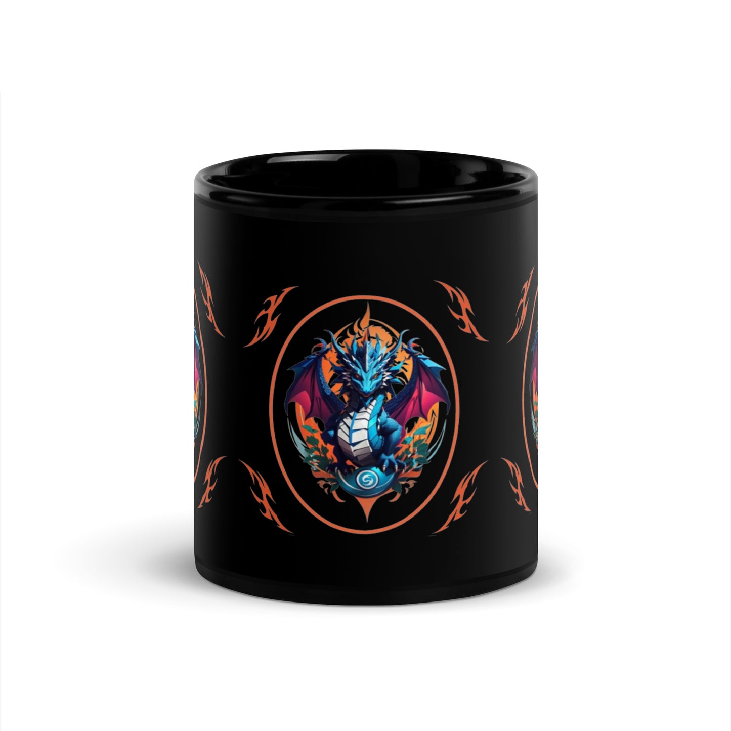 Caneca brilhante preta