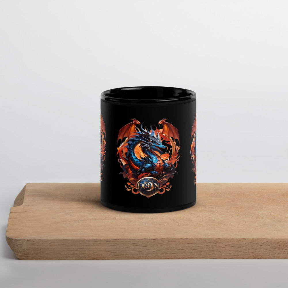 Caneca brilhante preta