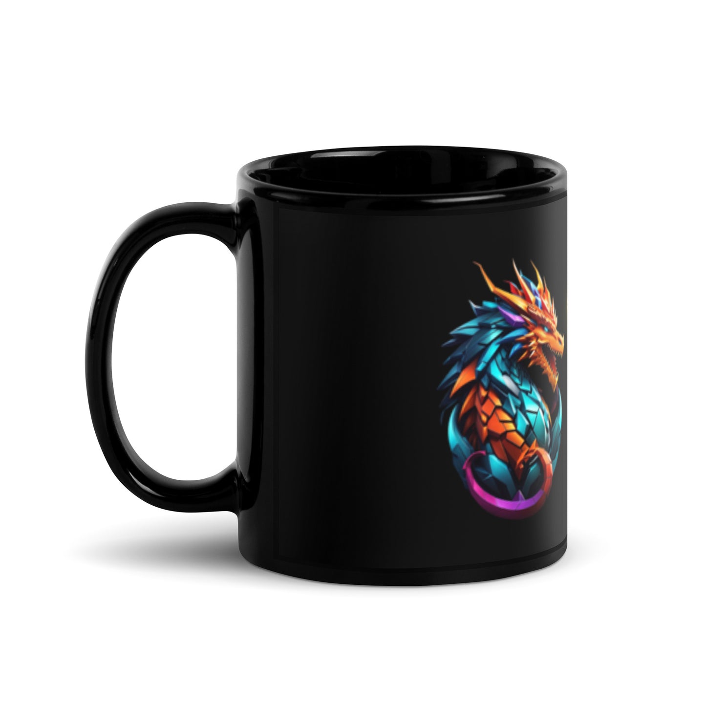 Caneca brilhante preta