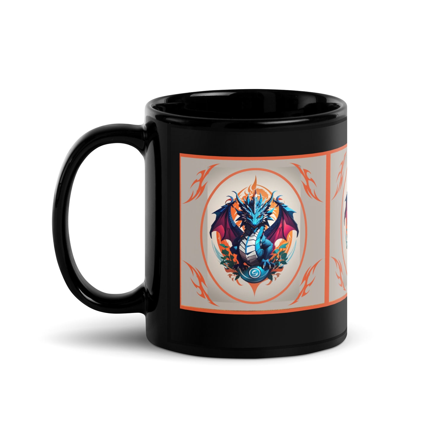 Caneca brilhante preta