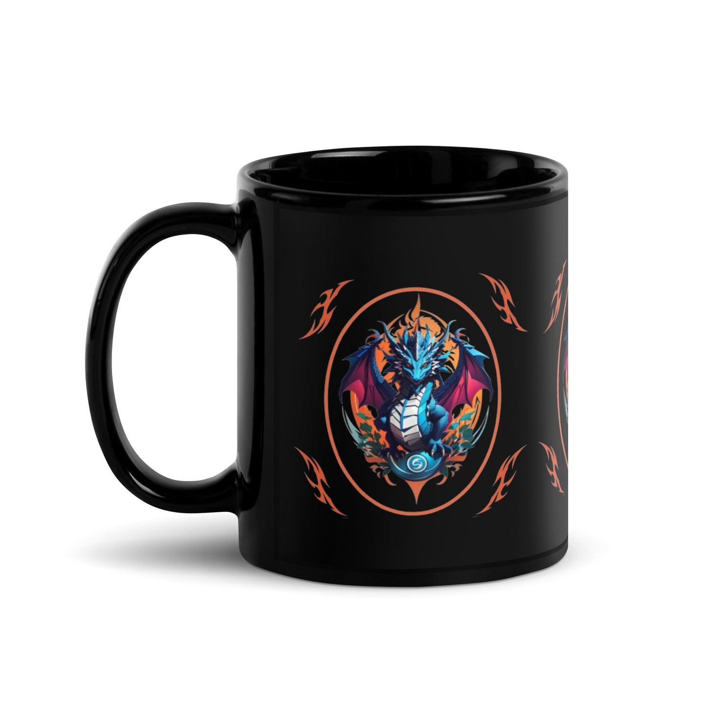 Caneca brilhante preta