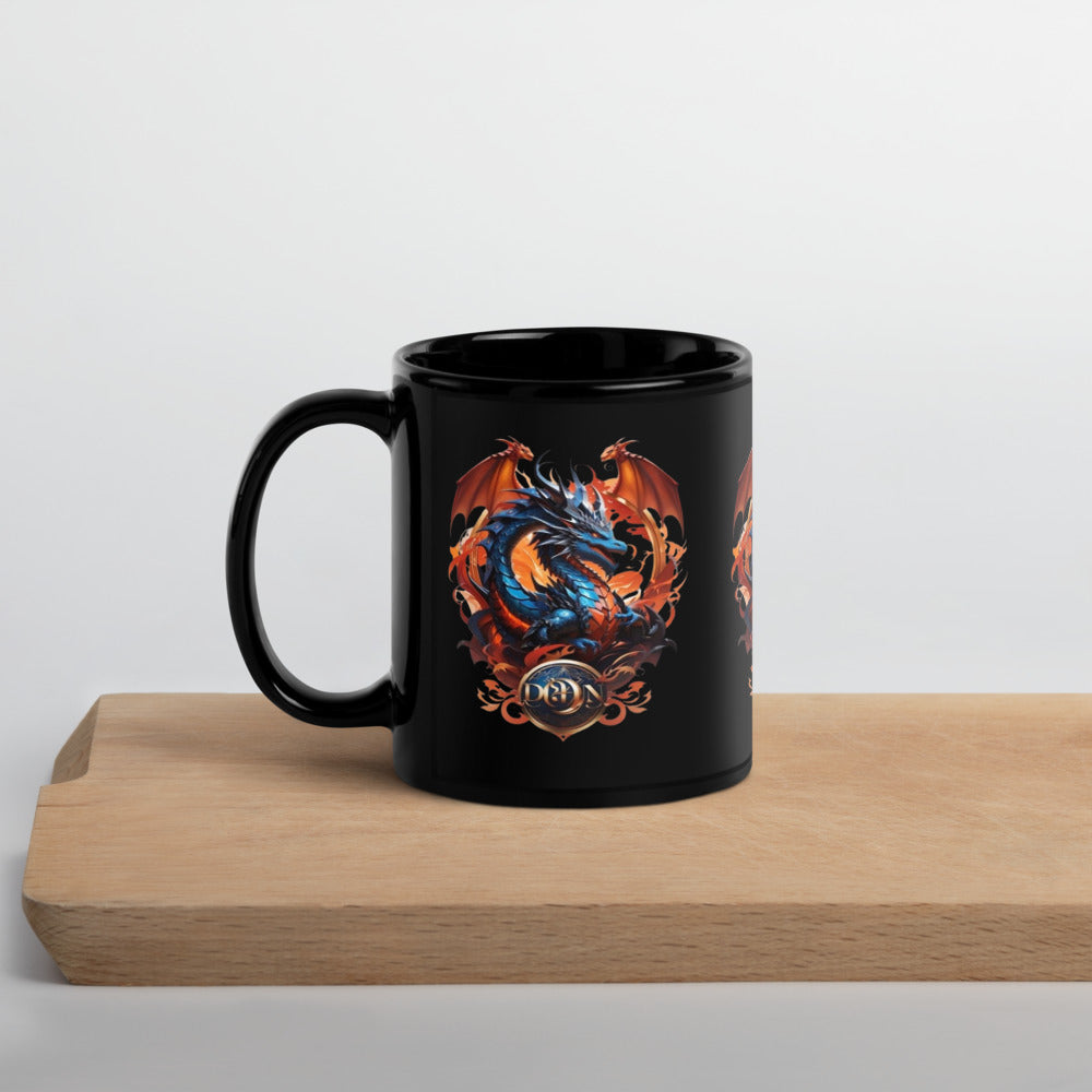 Caneca brilhante preta