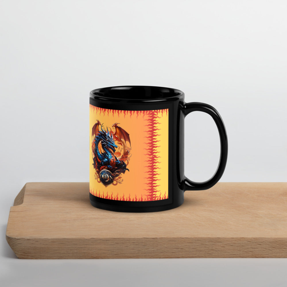 Caneca brilhante preta