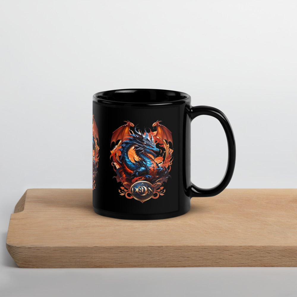 Caneca brilhante preta