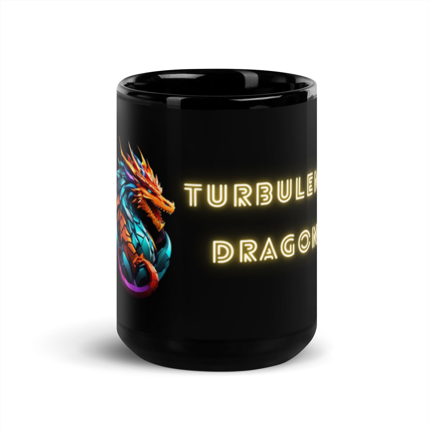Caneca brilhante preta