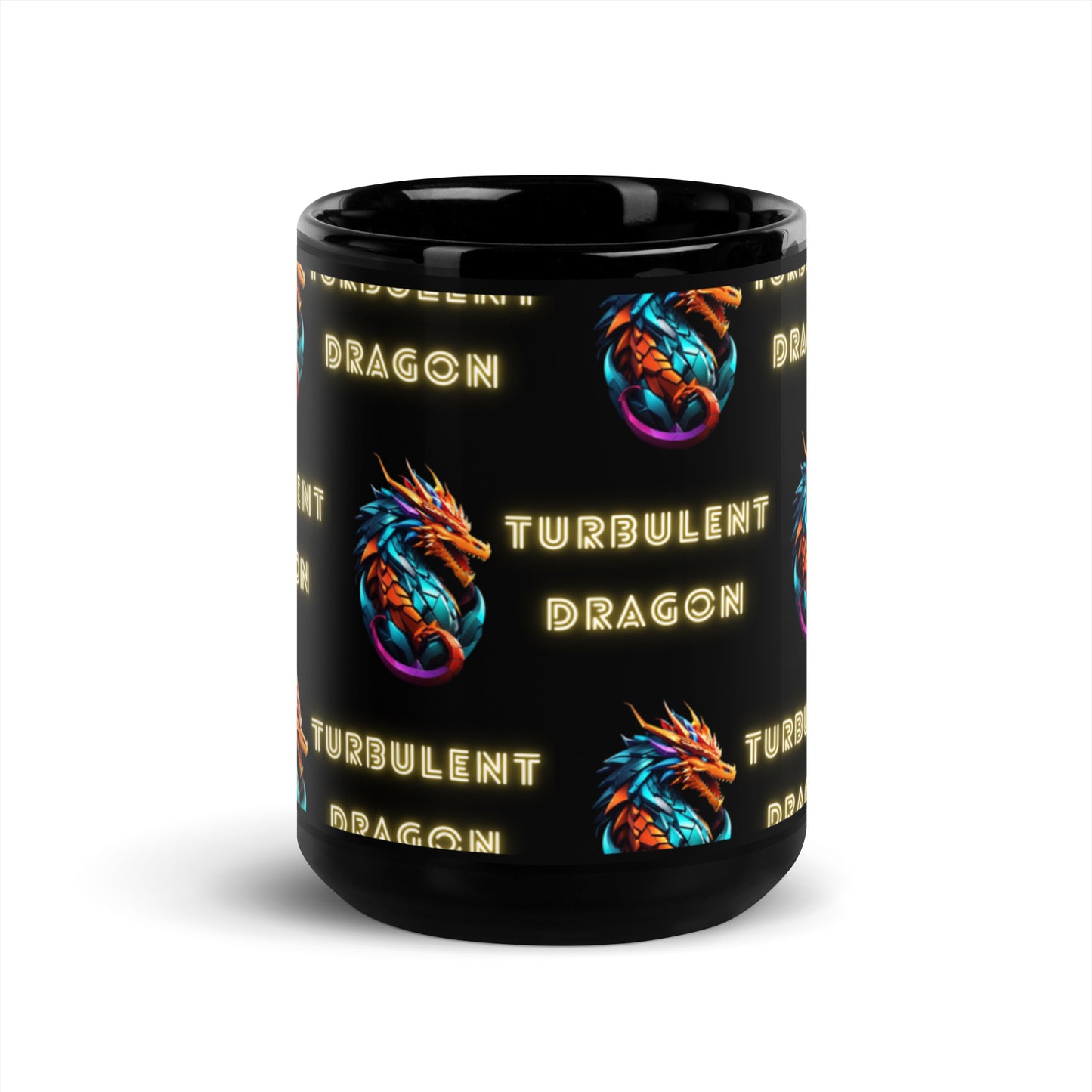 Caneca brilhante preta