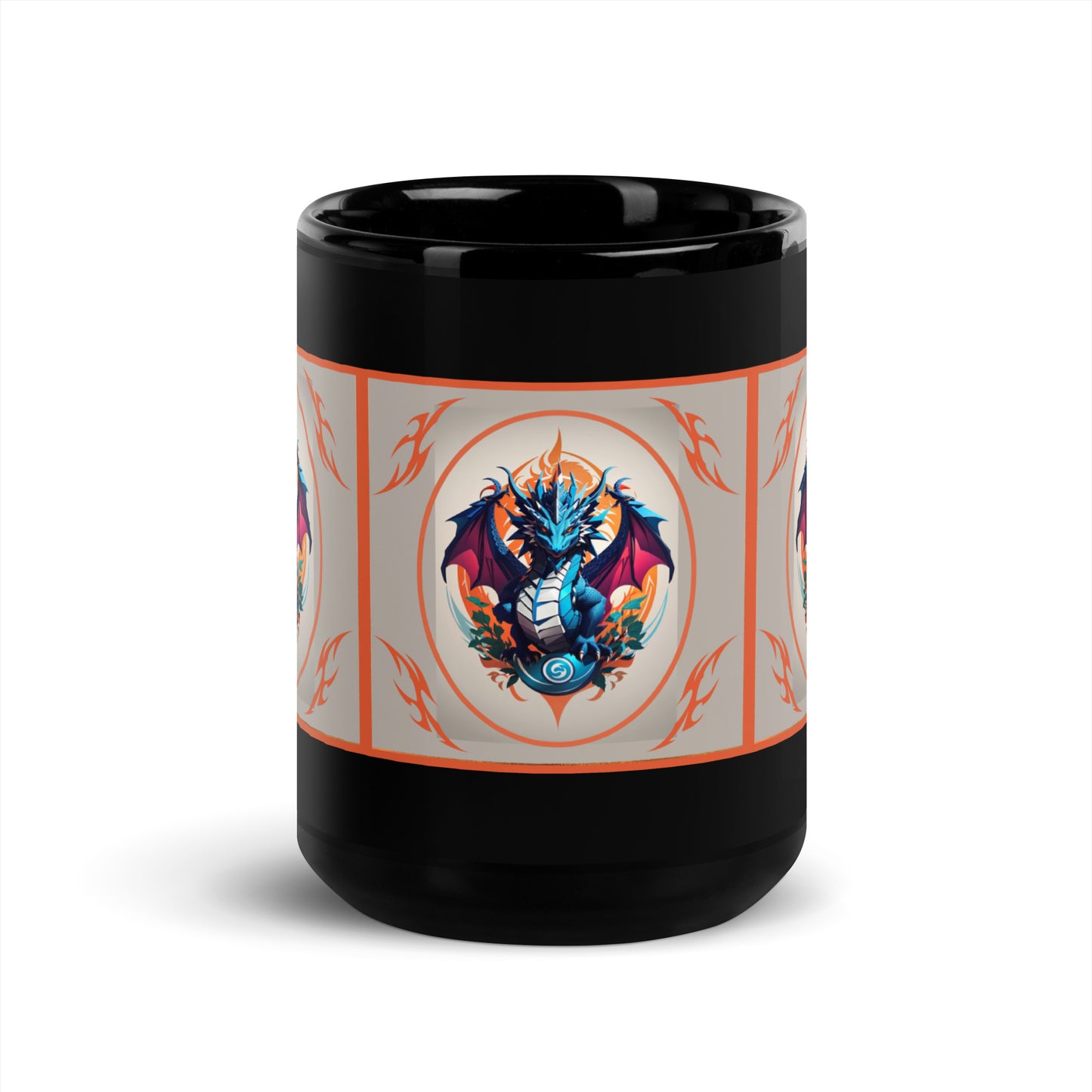 Caneca brilhante preta