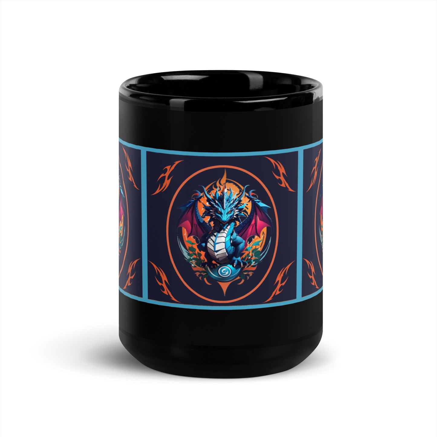 Caneca brilhante preta