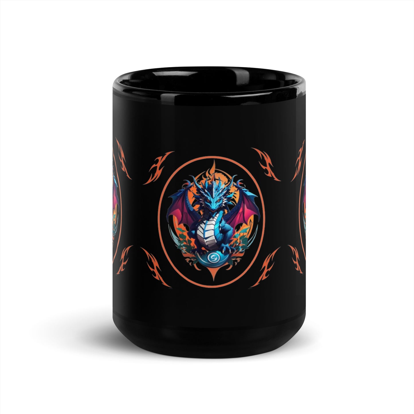 Caneca brilhante preta