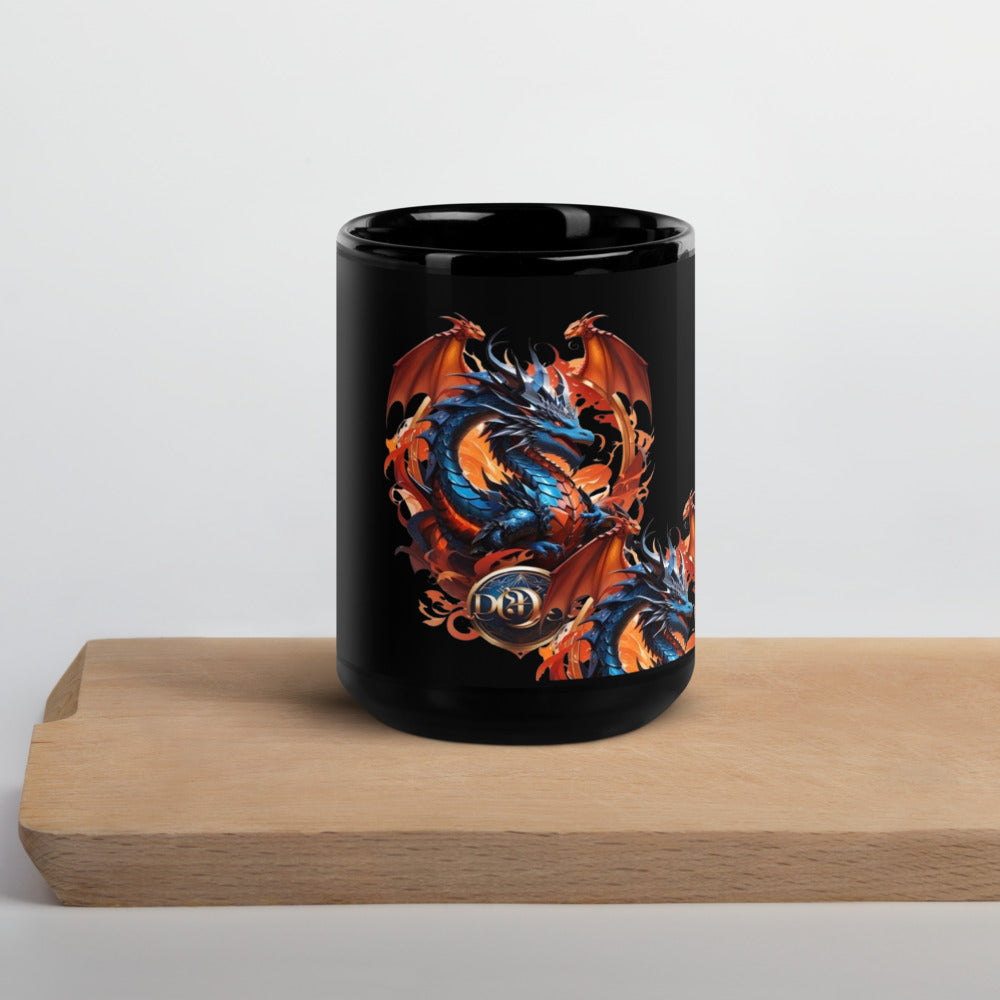 Caneca brilhante preta