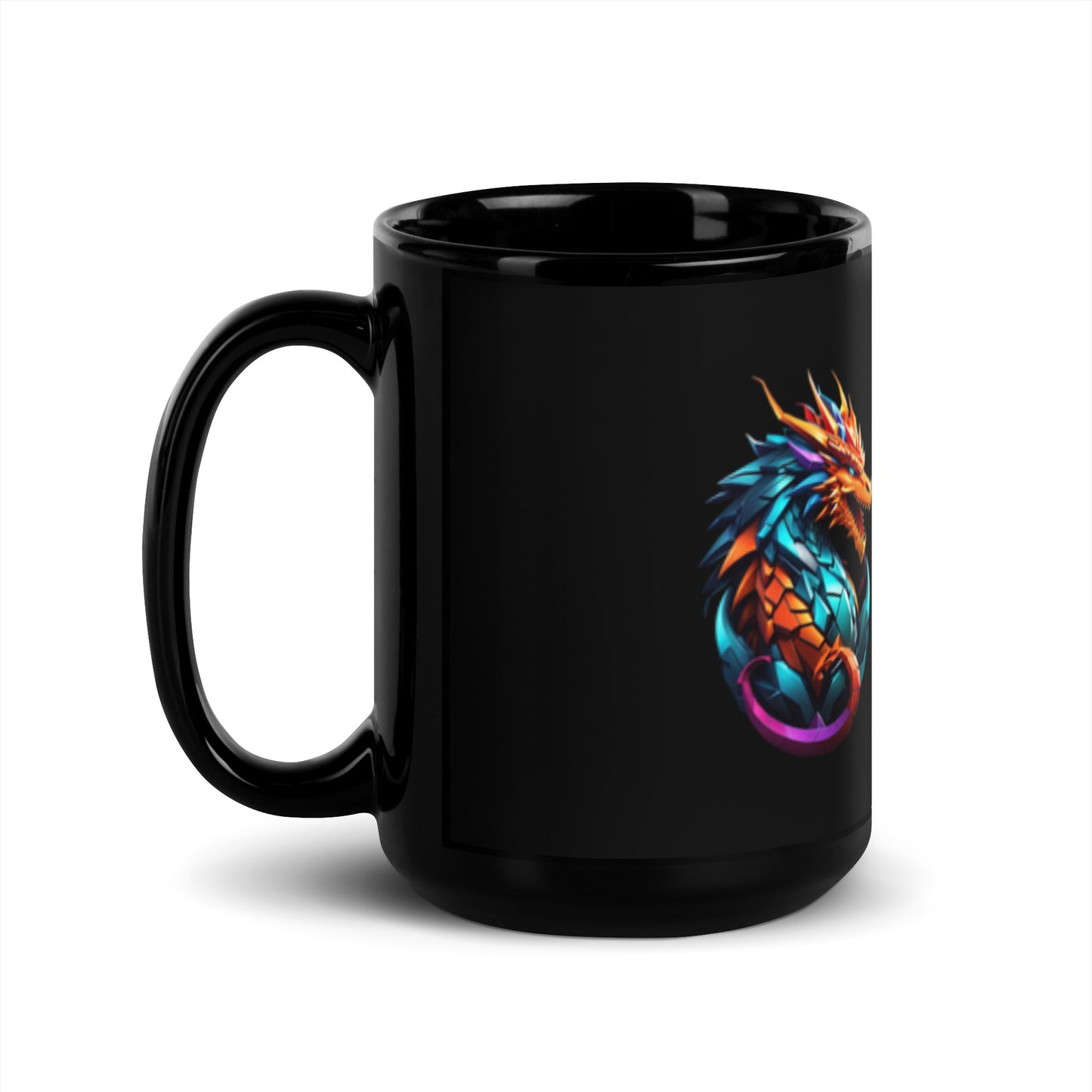 Caneca brilhante preta
