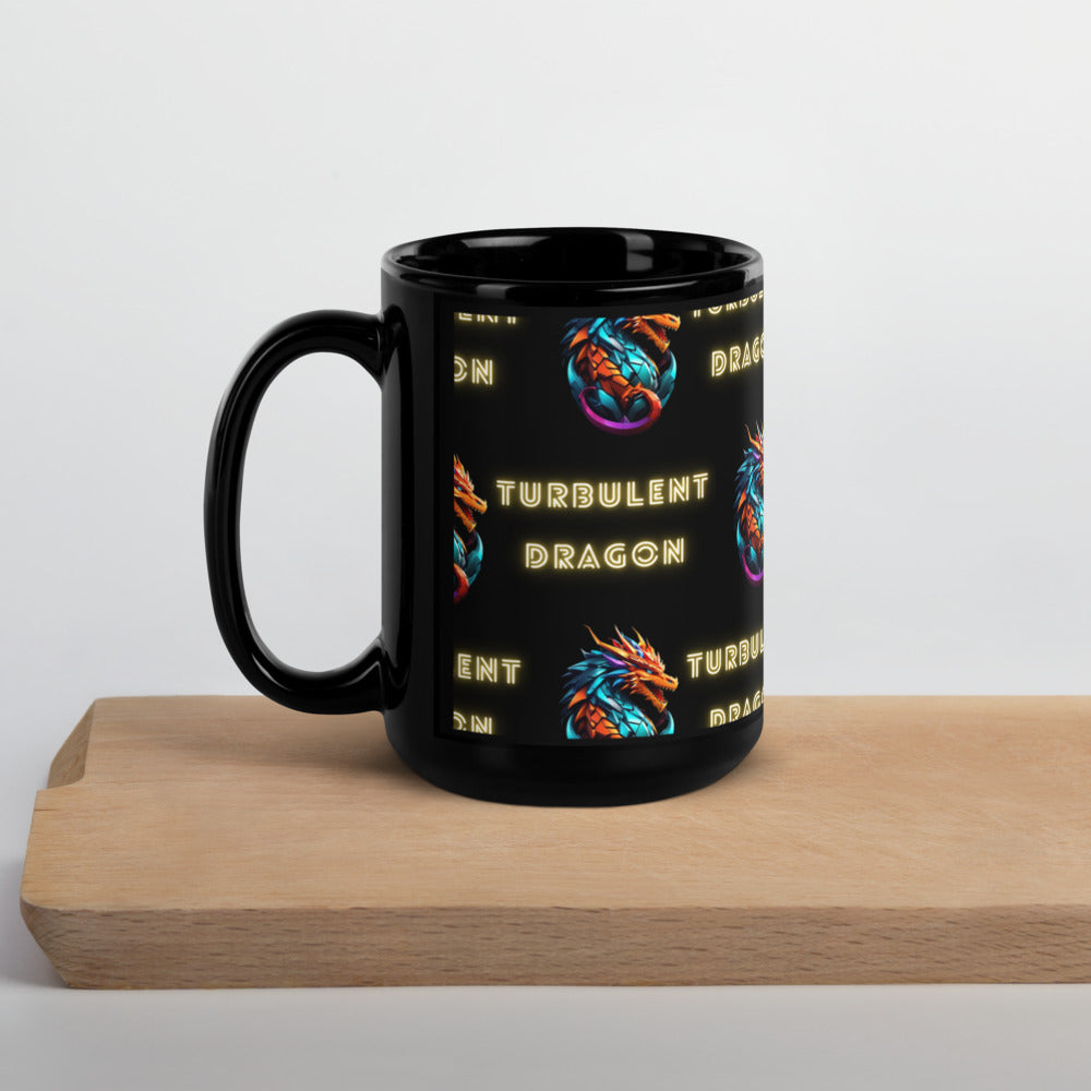 Caneca brilhante preta