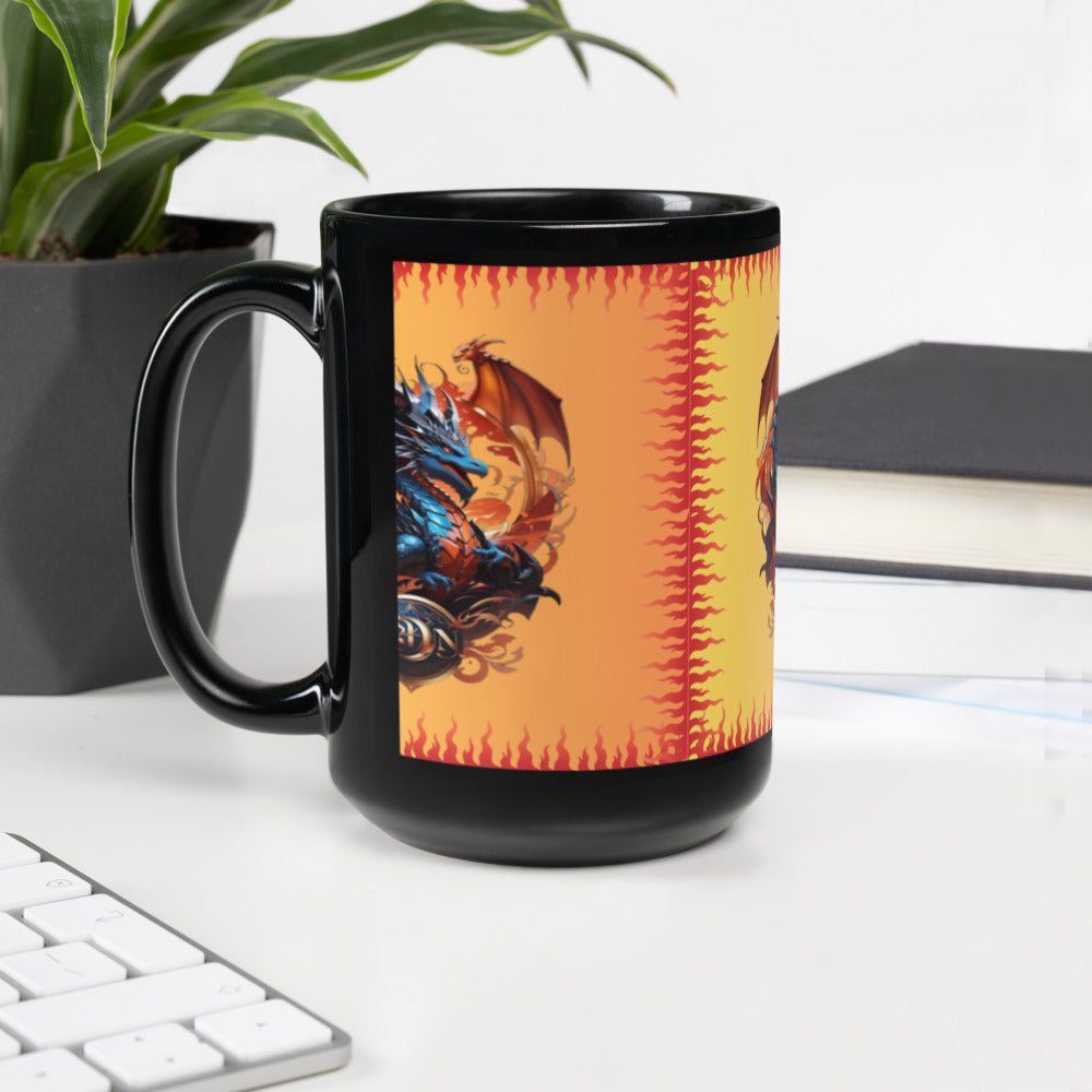 Caneca brilhante preta