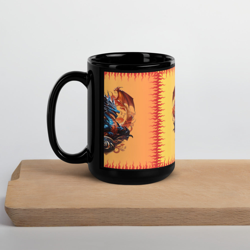Caneca brilhante preta