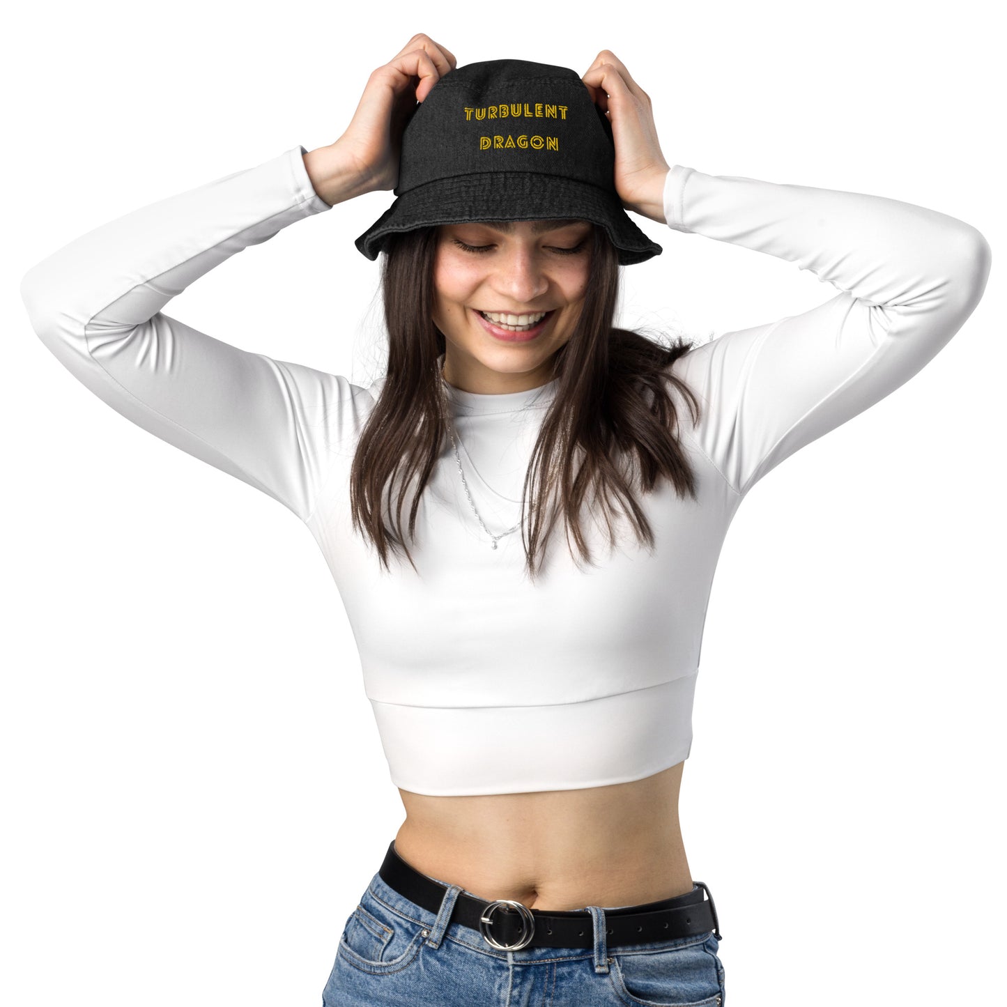 Chapéu bucket jeans