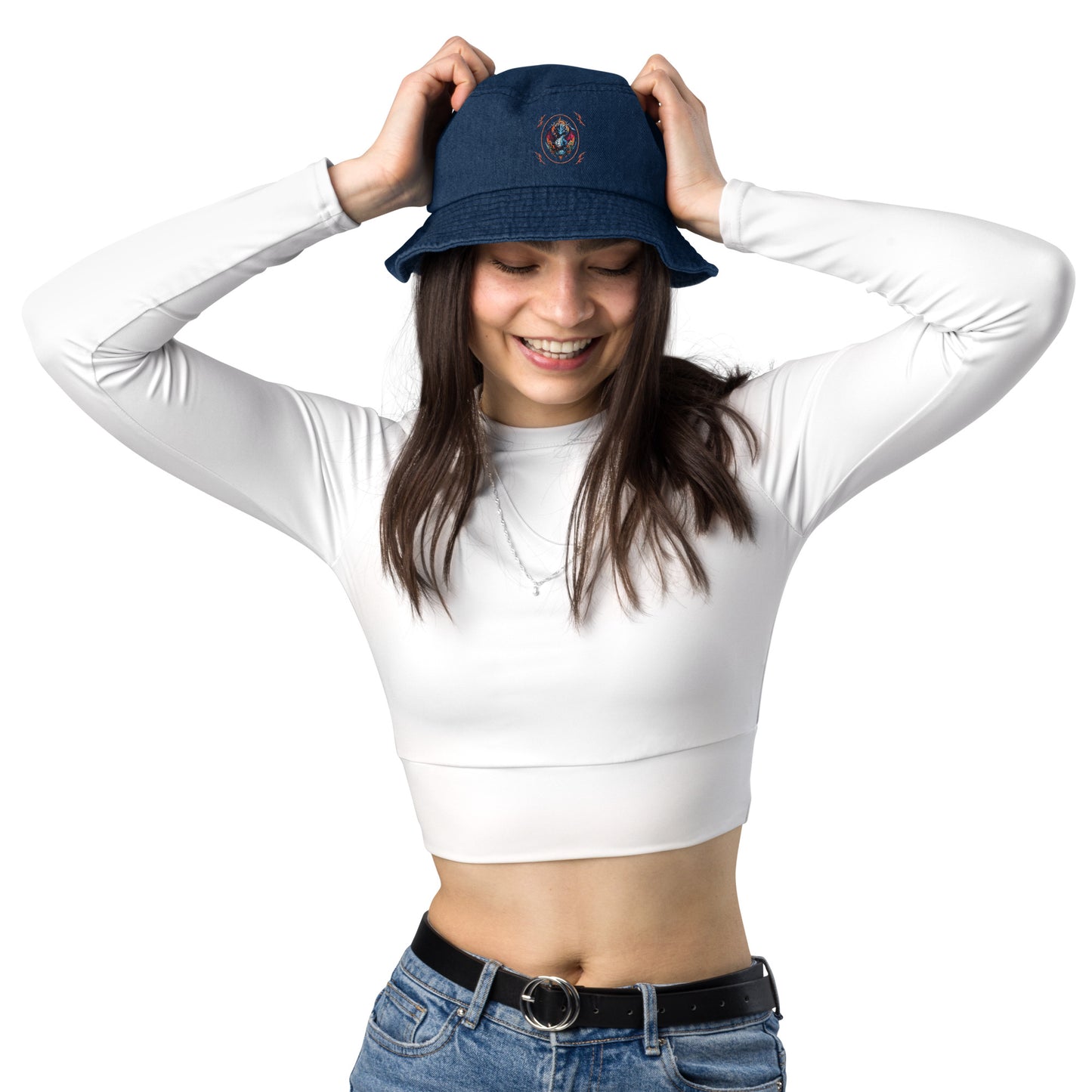 Chapéu bucket jeans