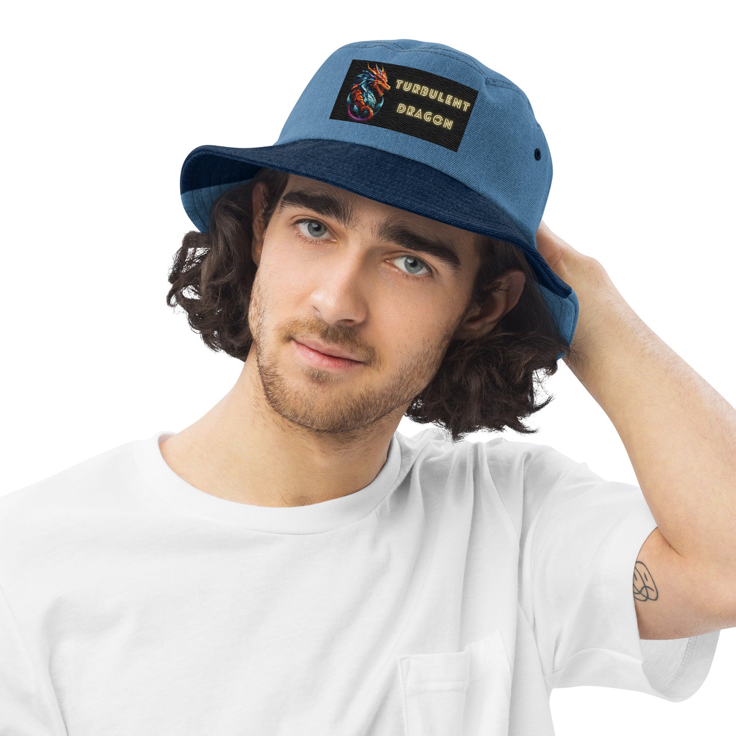 Chapéu bucket jeans