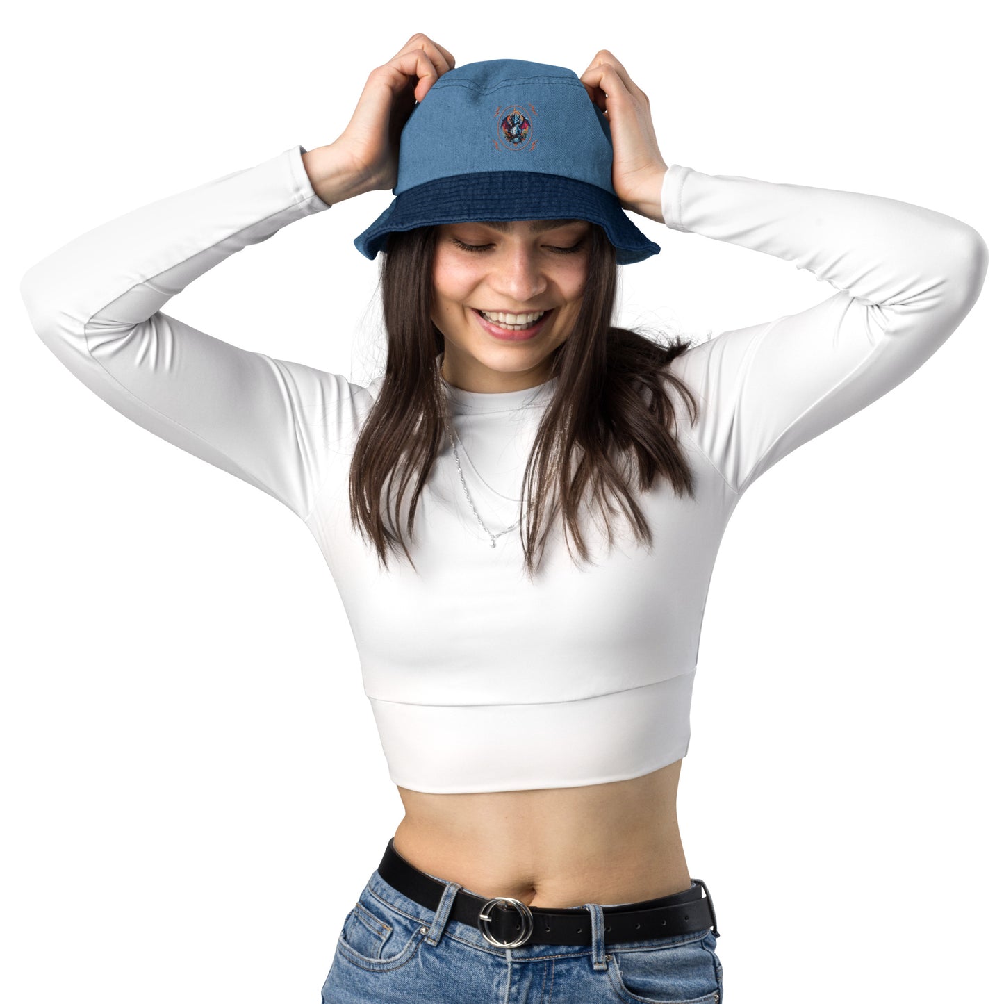 Chapéu bucket jeans