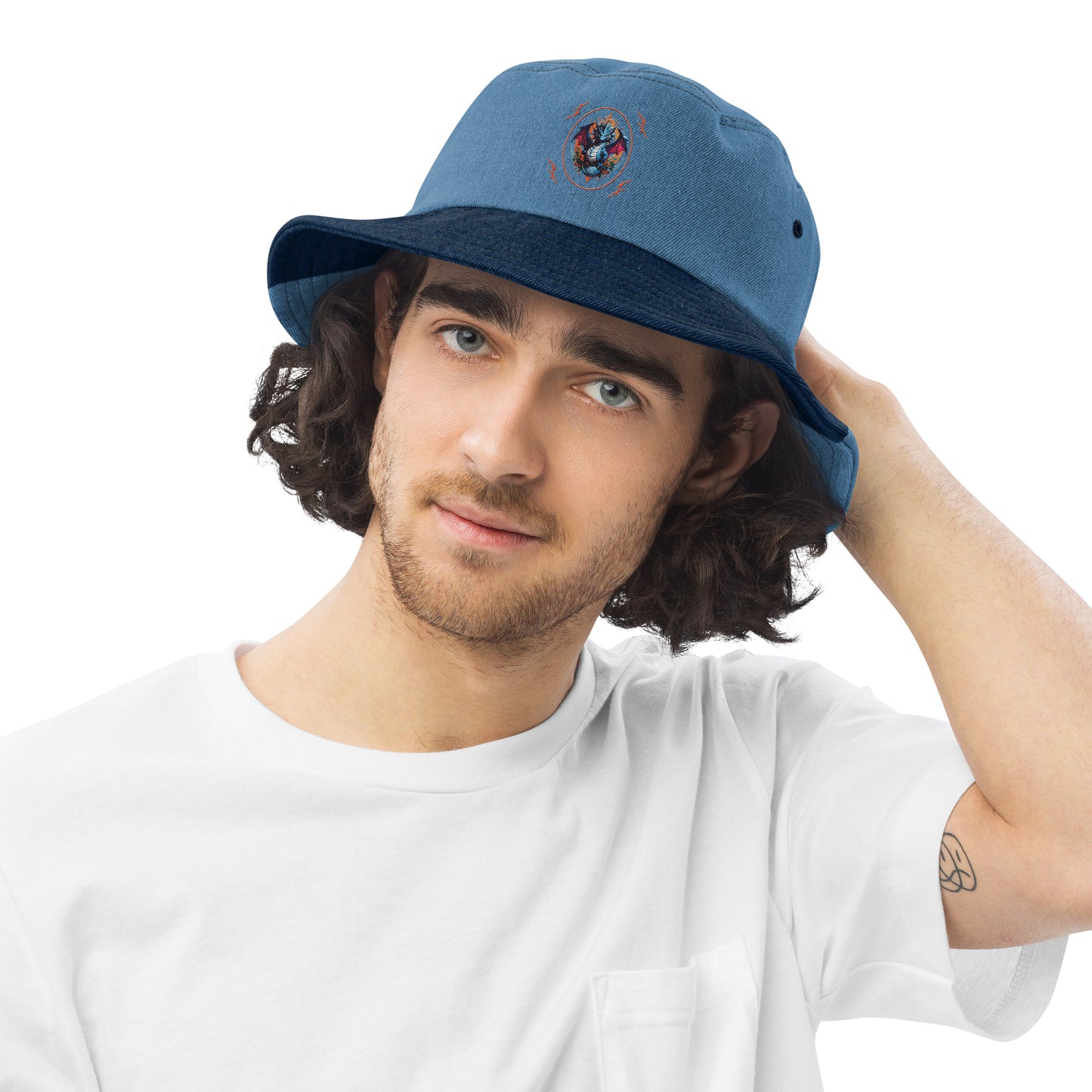 Chapéu bucket jeans