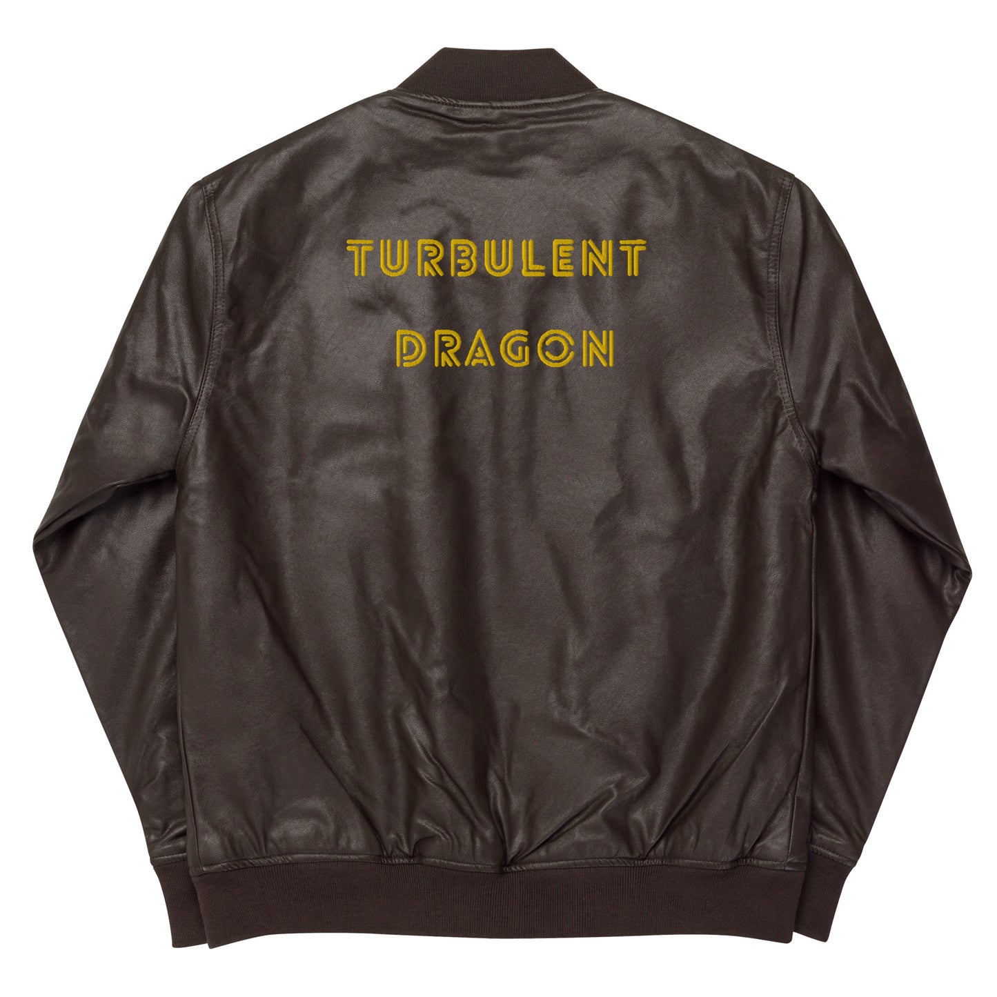 Jaqueta bomber de couro sintético