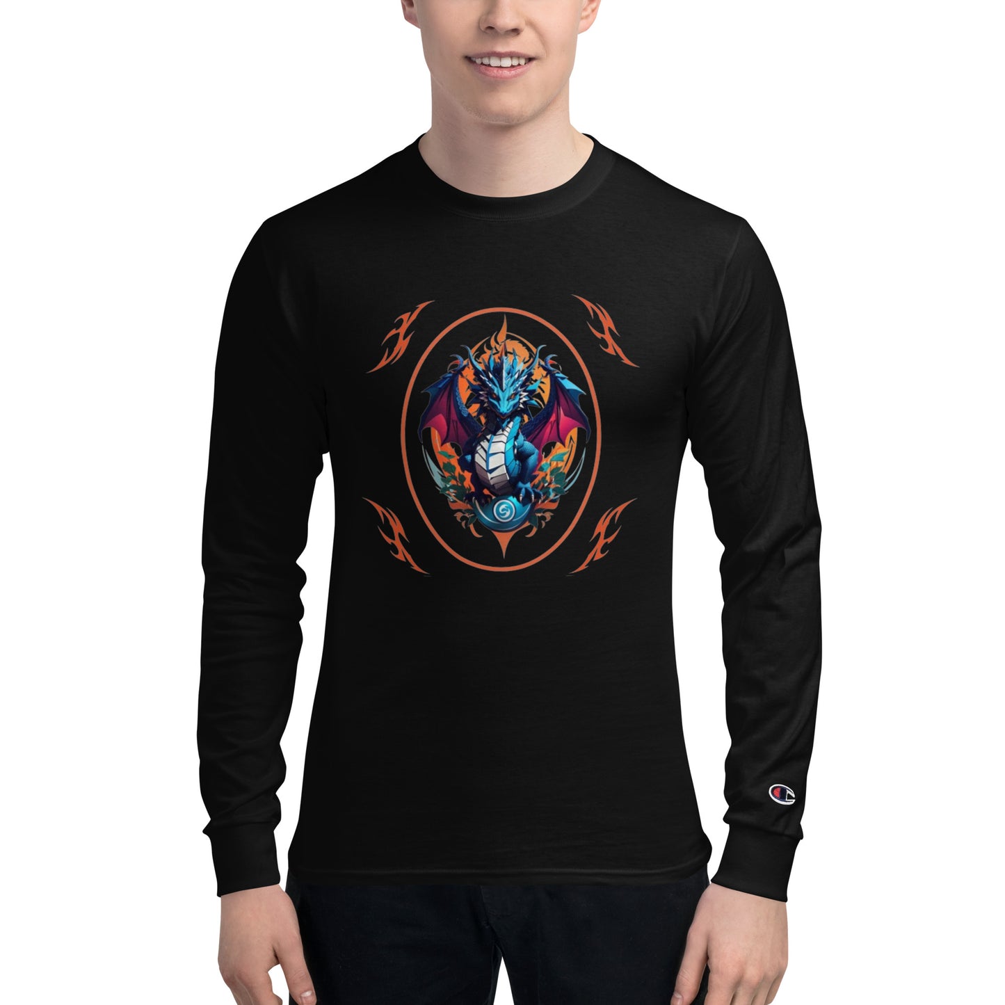 Camiseta de Manga Longa Champion Masculina