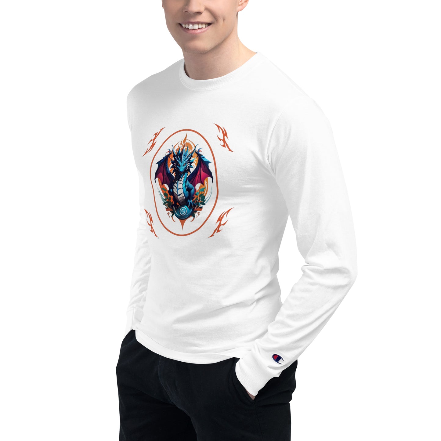 Camiseta de Manga Longa Champion Masculina