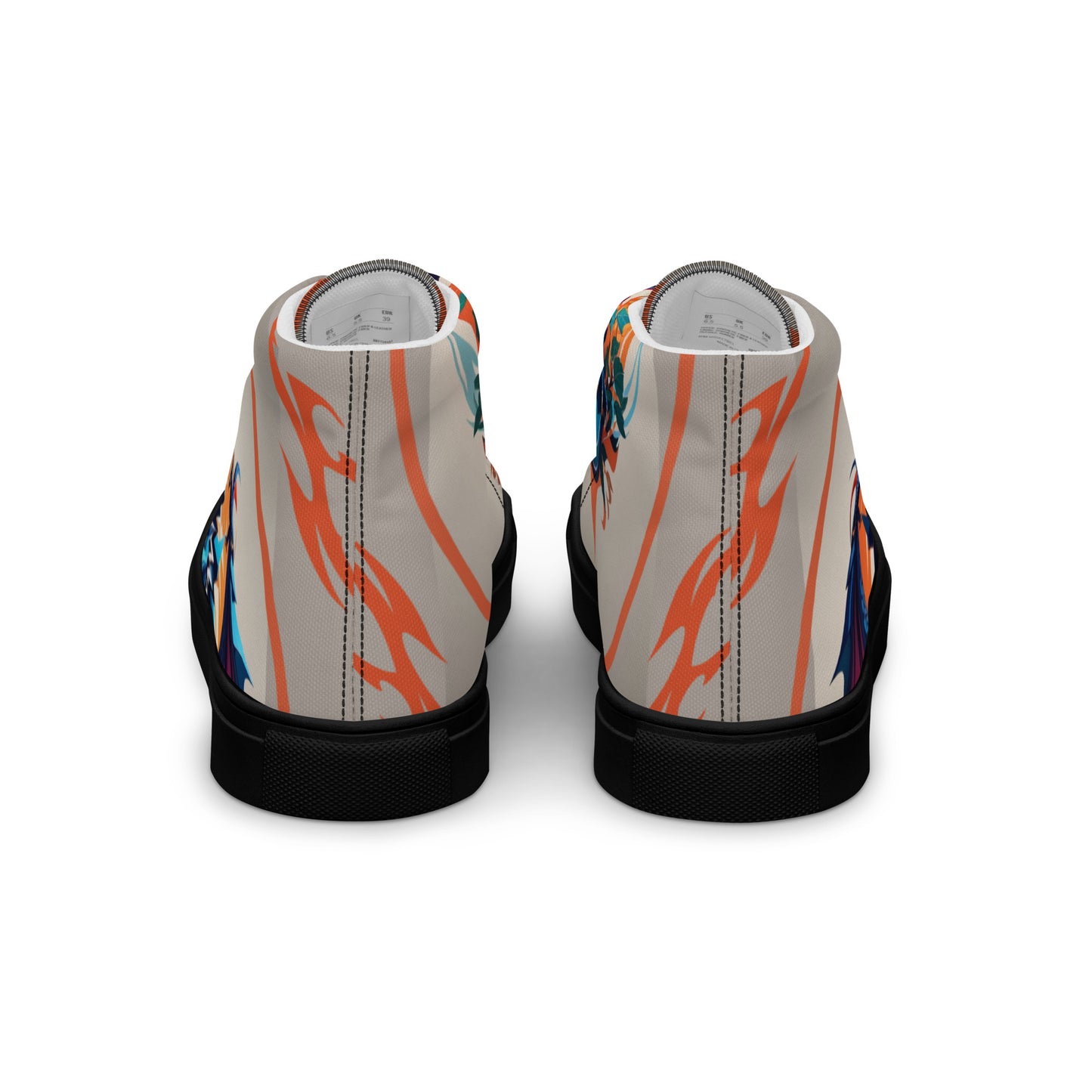 Tênis de lona de cano alto masculino