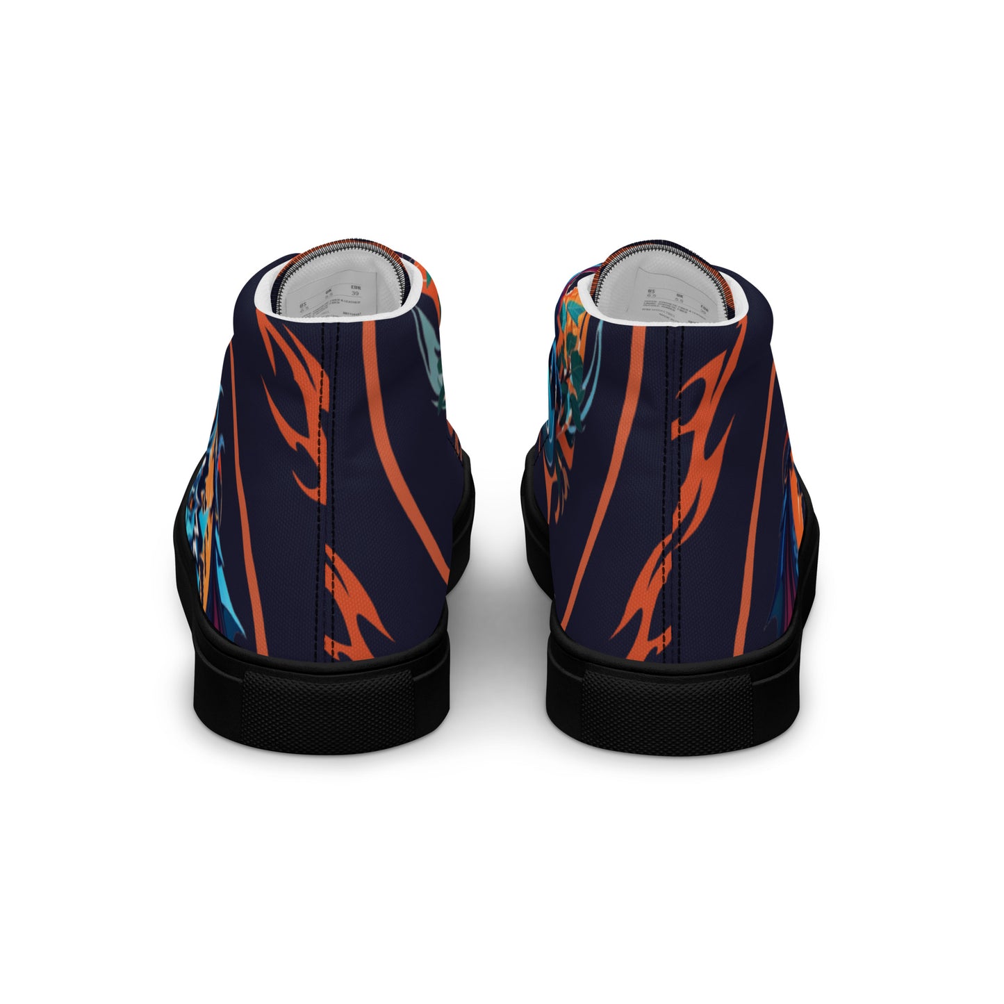 Tênis de lona de cano alto masculino