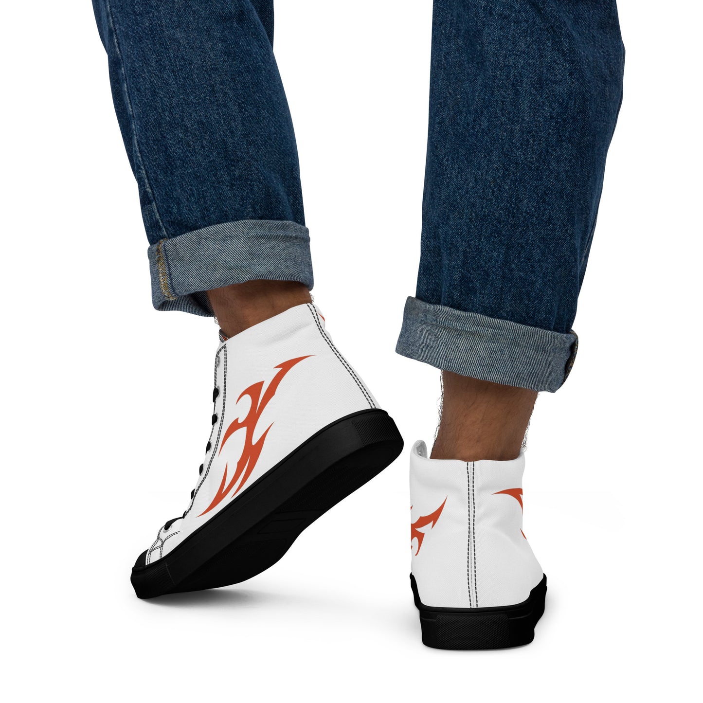 Tênis de lona de cano alto masculino