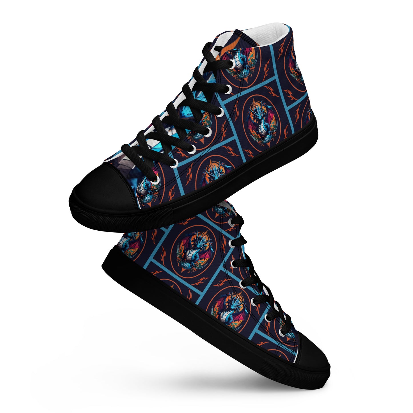 Tênis de lona de cano alto masculino
