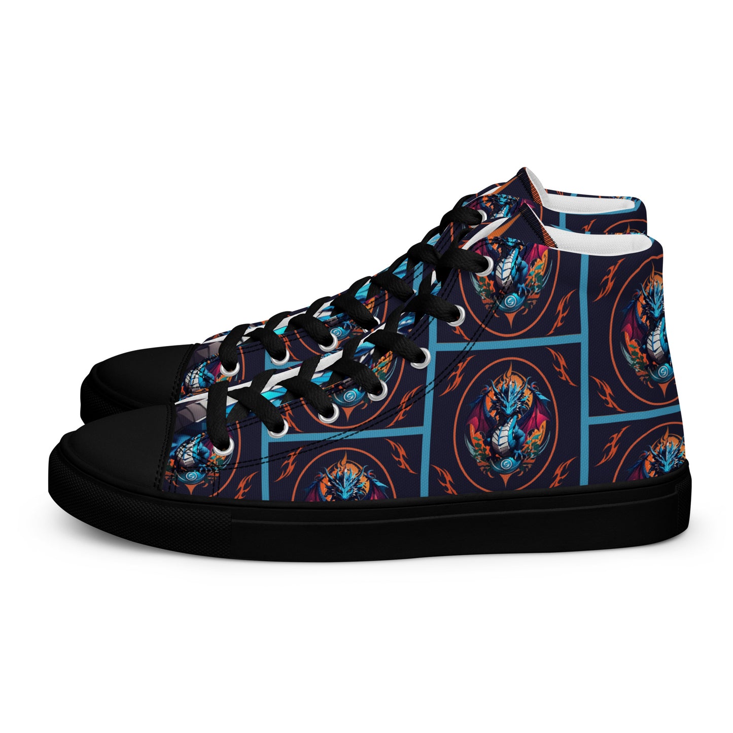Tênis de lona de cano alto masculino