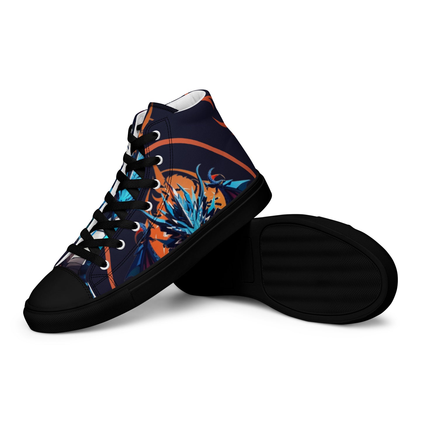 Tênis de lona de cano alto masculino