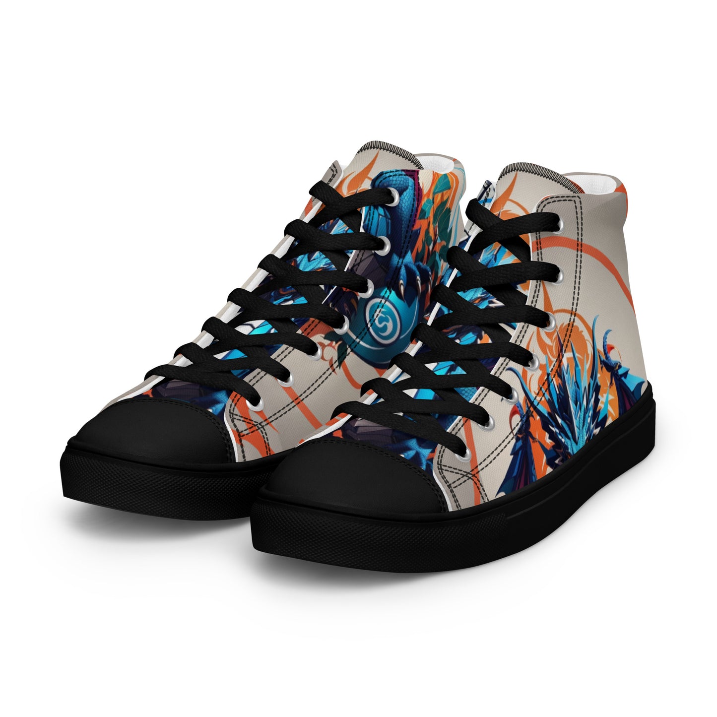 Tênis de lona de cano alto masculino