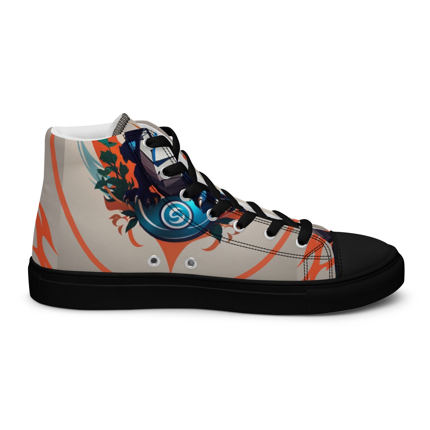Tênis de lona de cano alto masculino