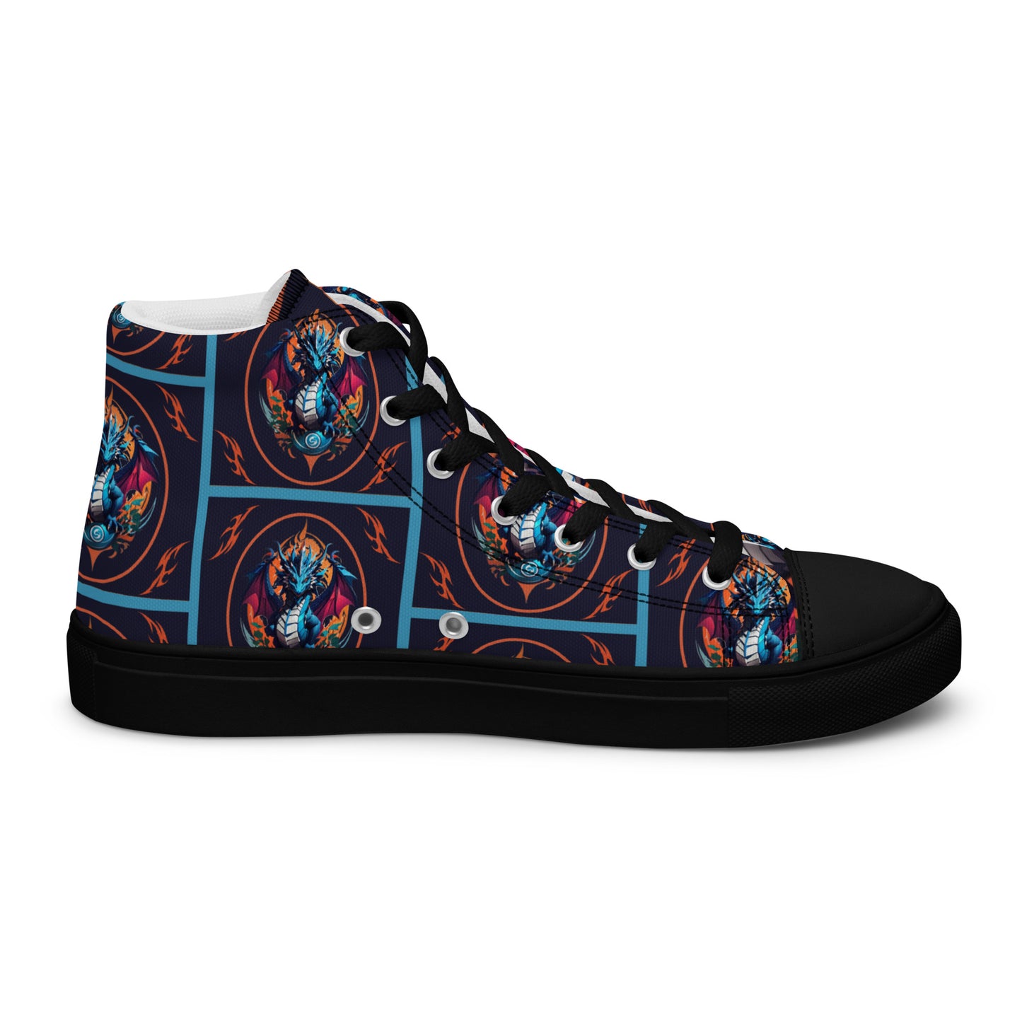 Tênis de lona de cano alto masculino
