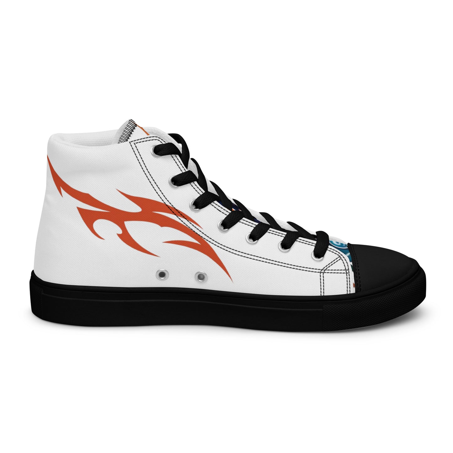 Tênis de lona de cano alto masculino