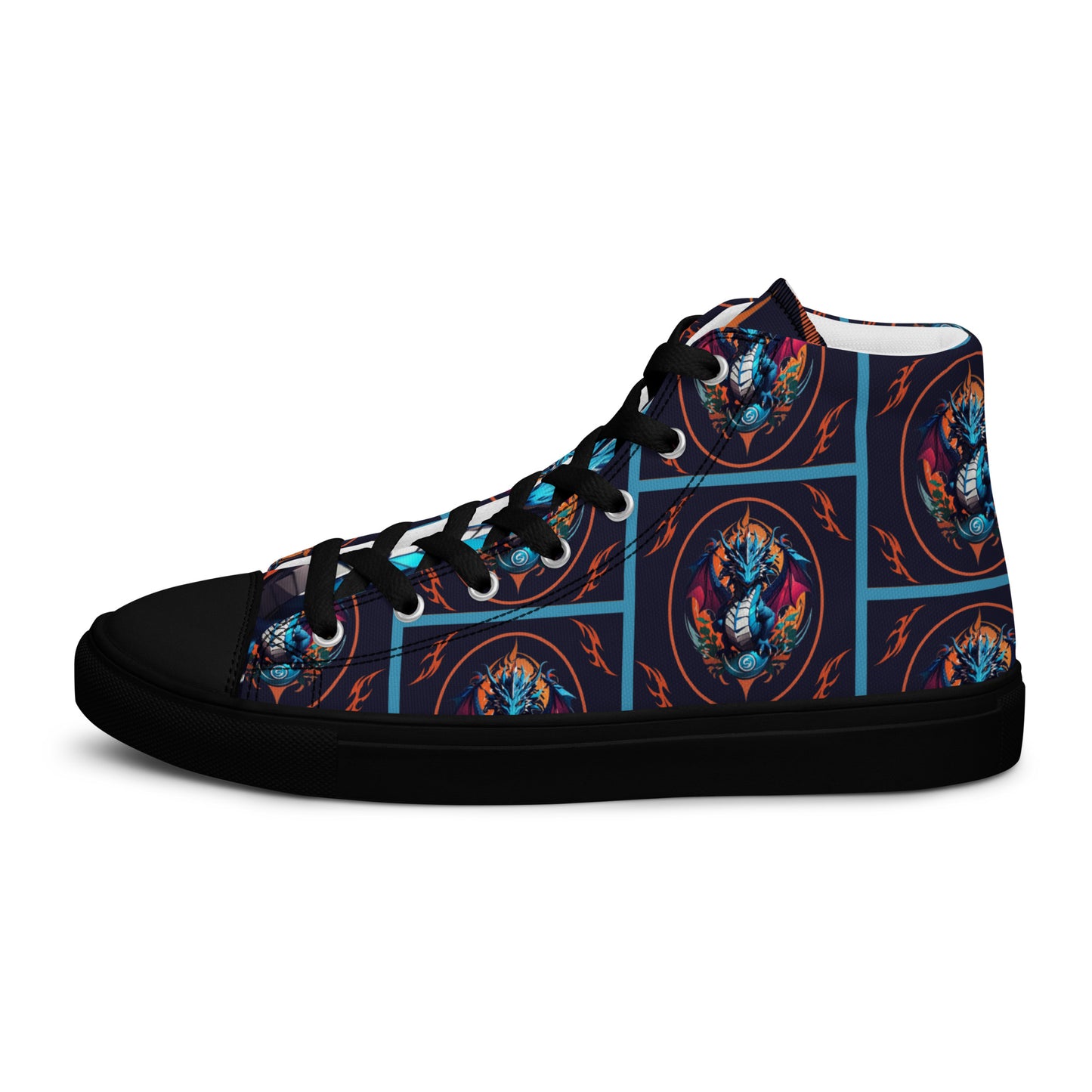 Tênis de lona de cano alto masculino