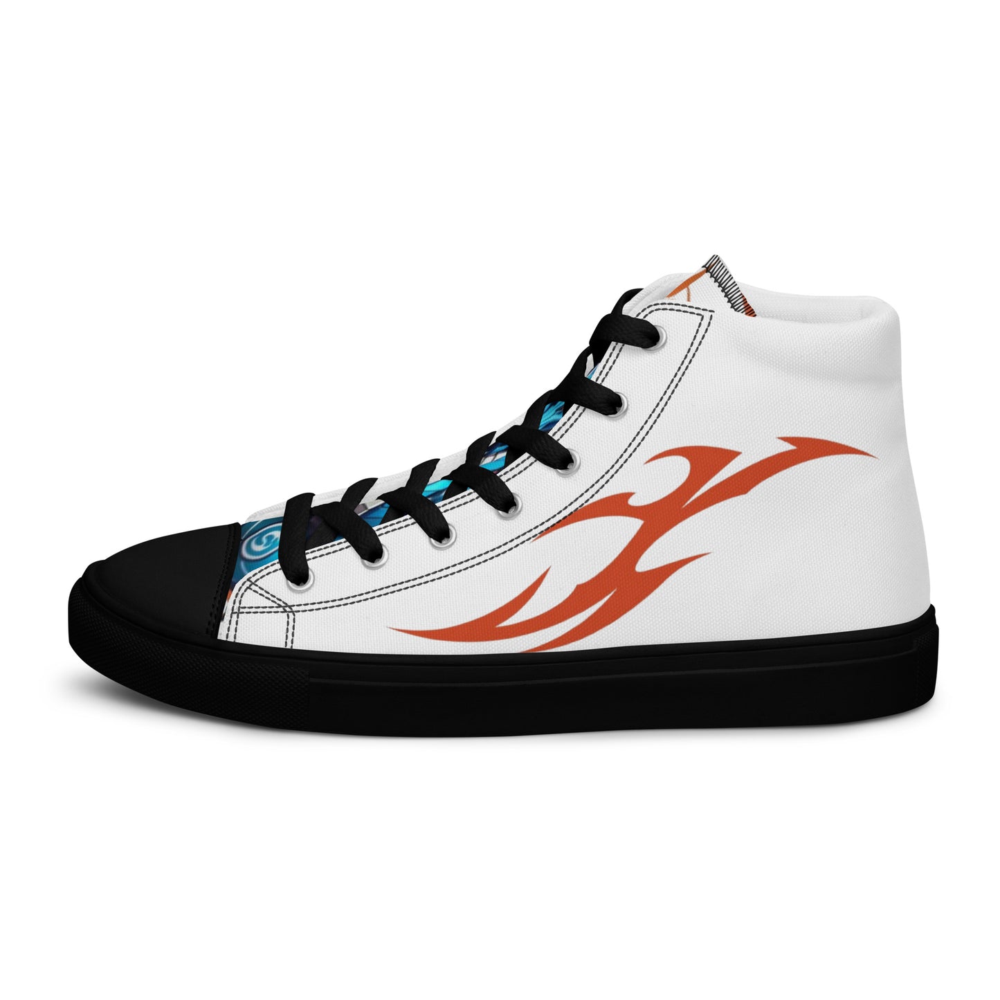 Tênis de lona de cano alto masculino