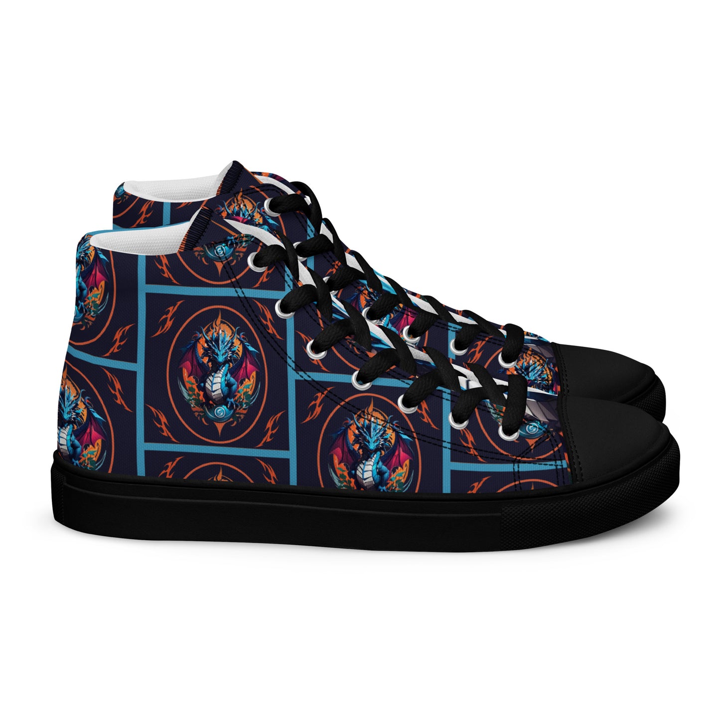 Tênis de lona de cano alto masculino