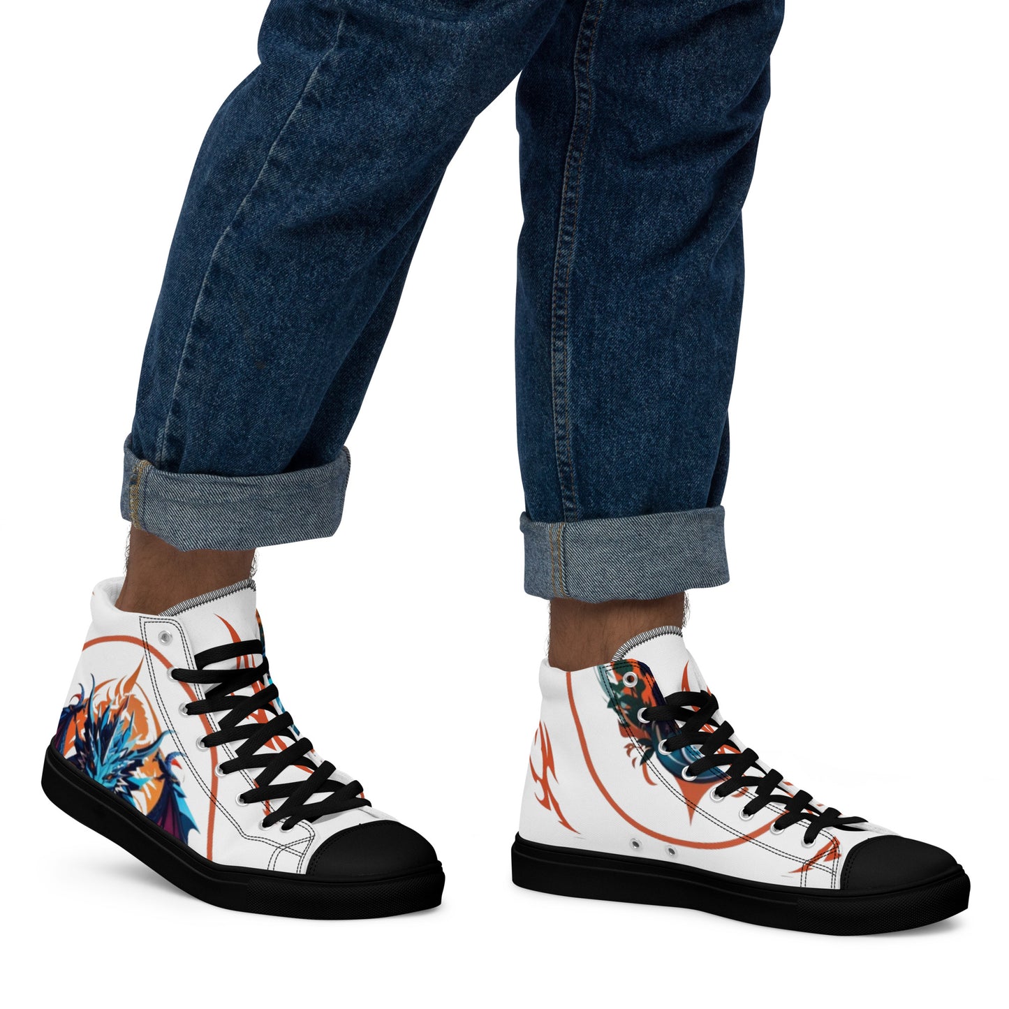 Tênis de lona de cano alto masculino