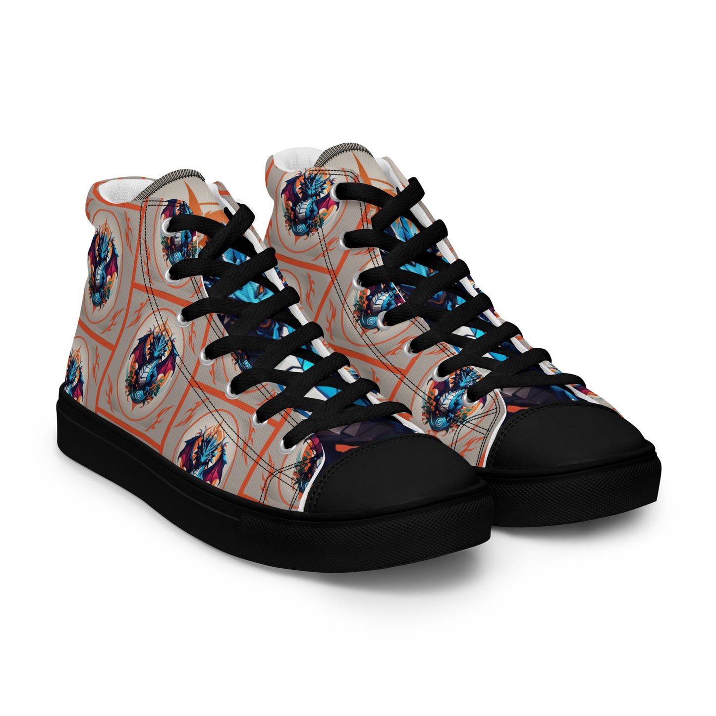 Tênis de lona de cano alto masculino