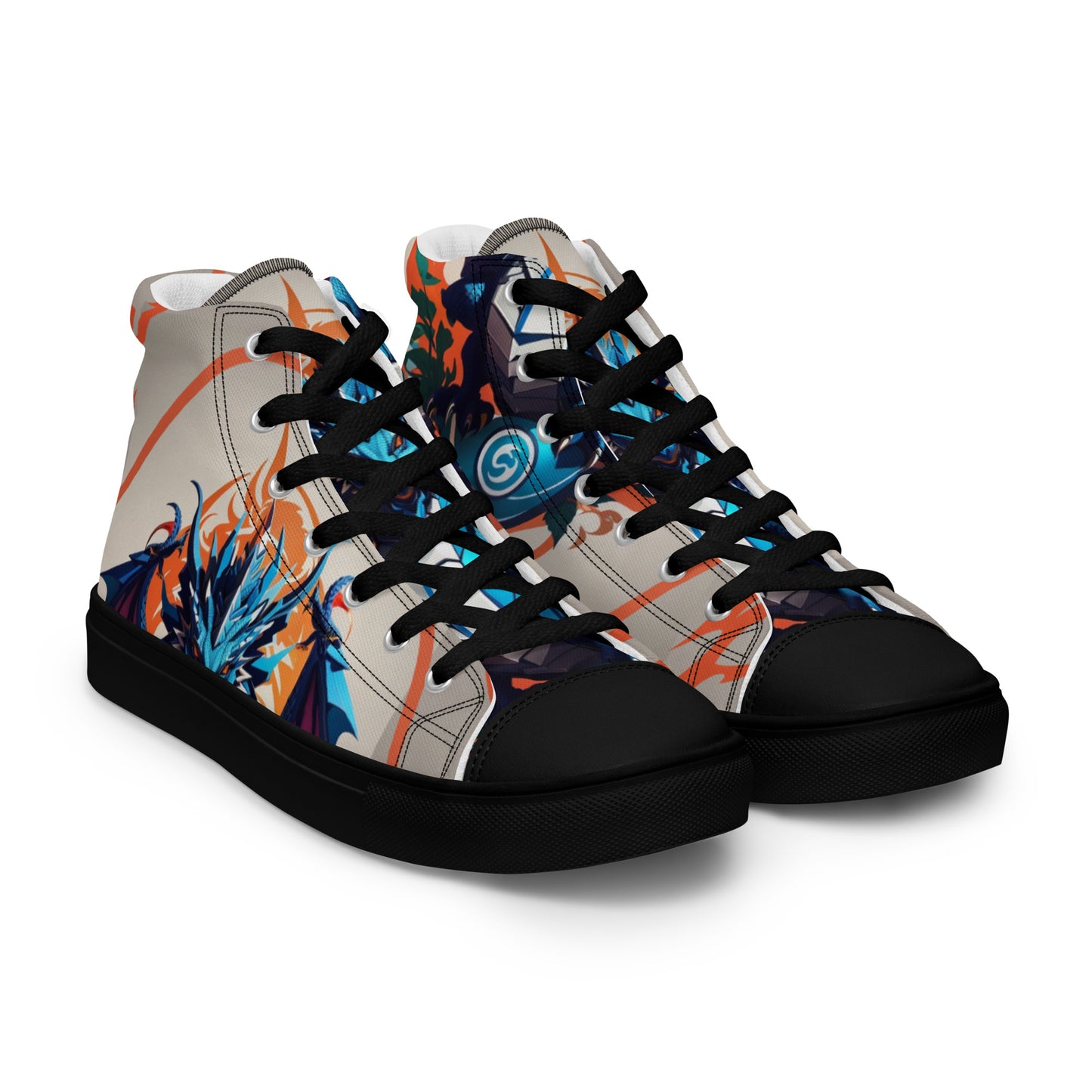 Tênis de lona de cano alto masculino