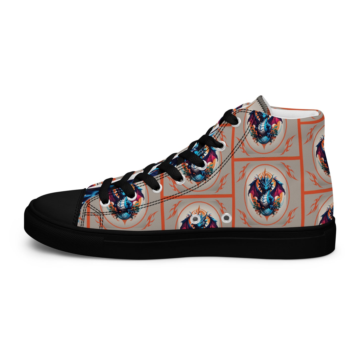 Tênis de lona de cano alto masculino